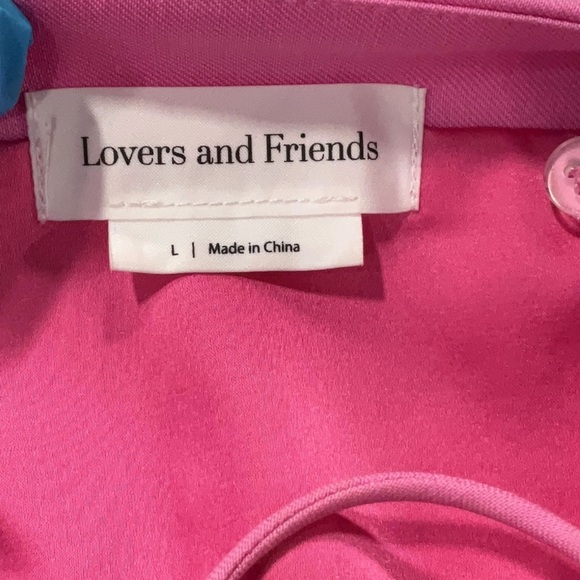 Lovers & Friends Lorelei Bra Top in Pink Crop Women’s Large - Picture 6 of 7